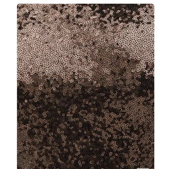 Torrid 18 Chocolate Brown Sequin Off Shoulder Midi Party Cocktail Holiday Dress - Picture 2 of 5